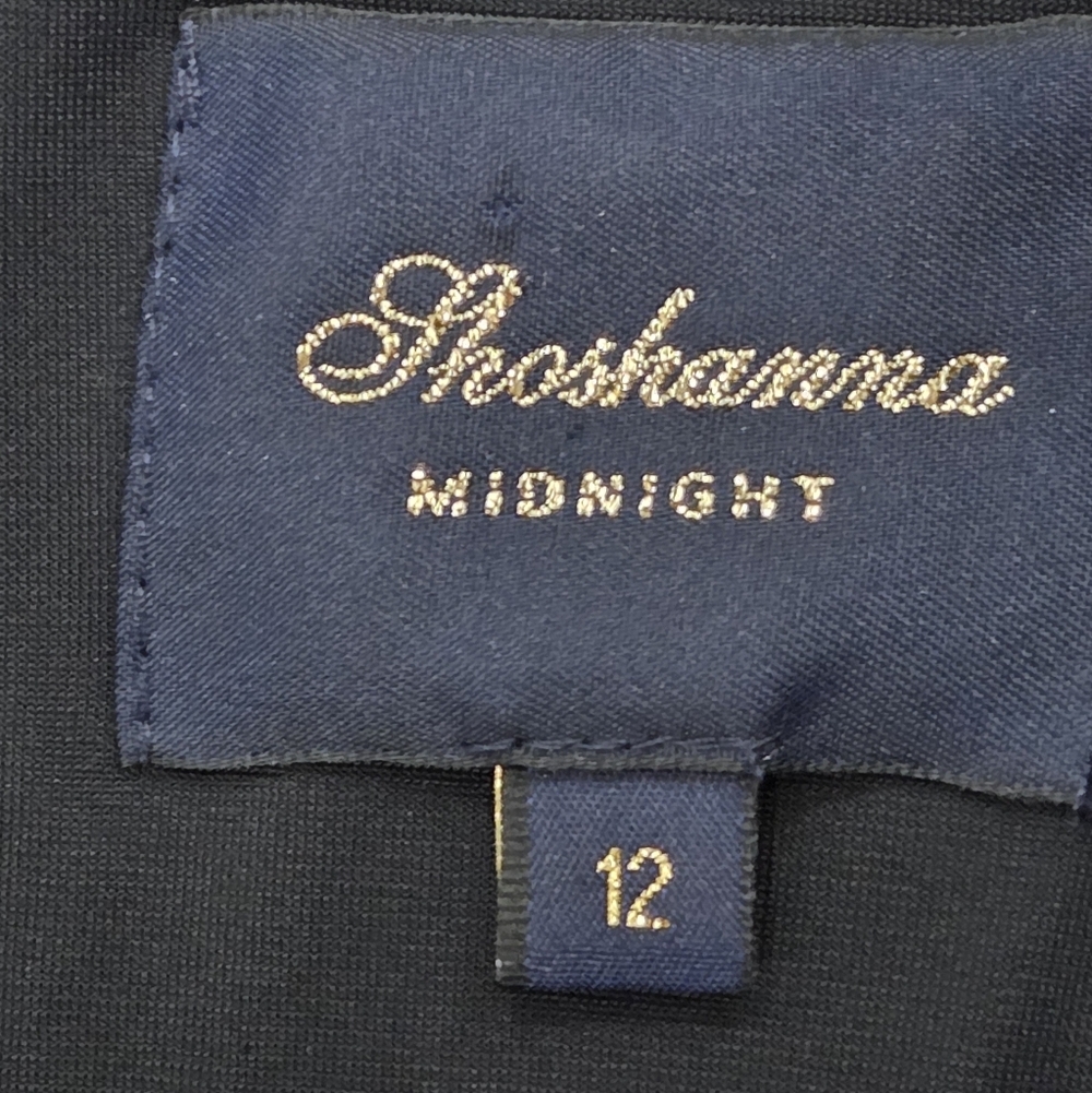 Shoshanna Midnight Tiered Drop Waist Dress Size 12 - Picture 3 of 9